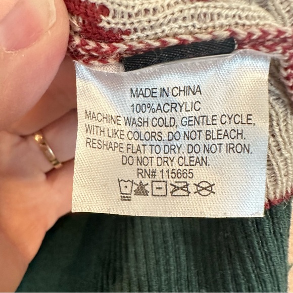 Elf Cotton-Headed Ninny Muggins Ugly Christmas Sweater Cardigan Size XXL - Picture 5 of 5